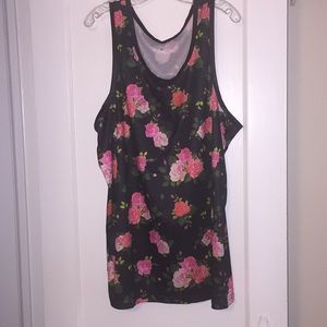 ‼️SALE‼️Flower print oversized tanktop shirt‼️